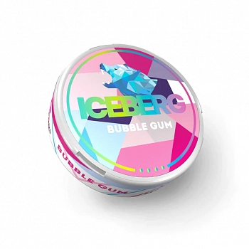 Жевательный табак ICEBERG BLACK Slim Strong "Фруктовая жвачка / fruit gum"