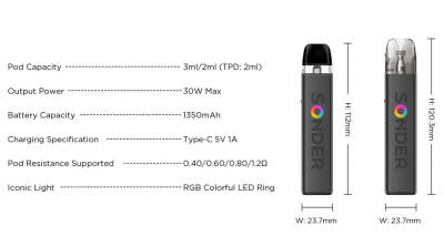 Geek Vape Sonder Q2 1350mAh KIT (Blinky Black)